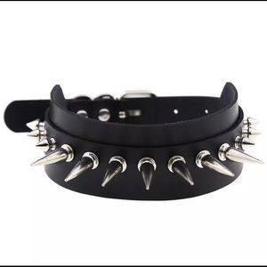 Wicked Large Spiked Choker